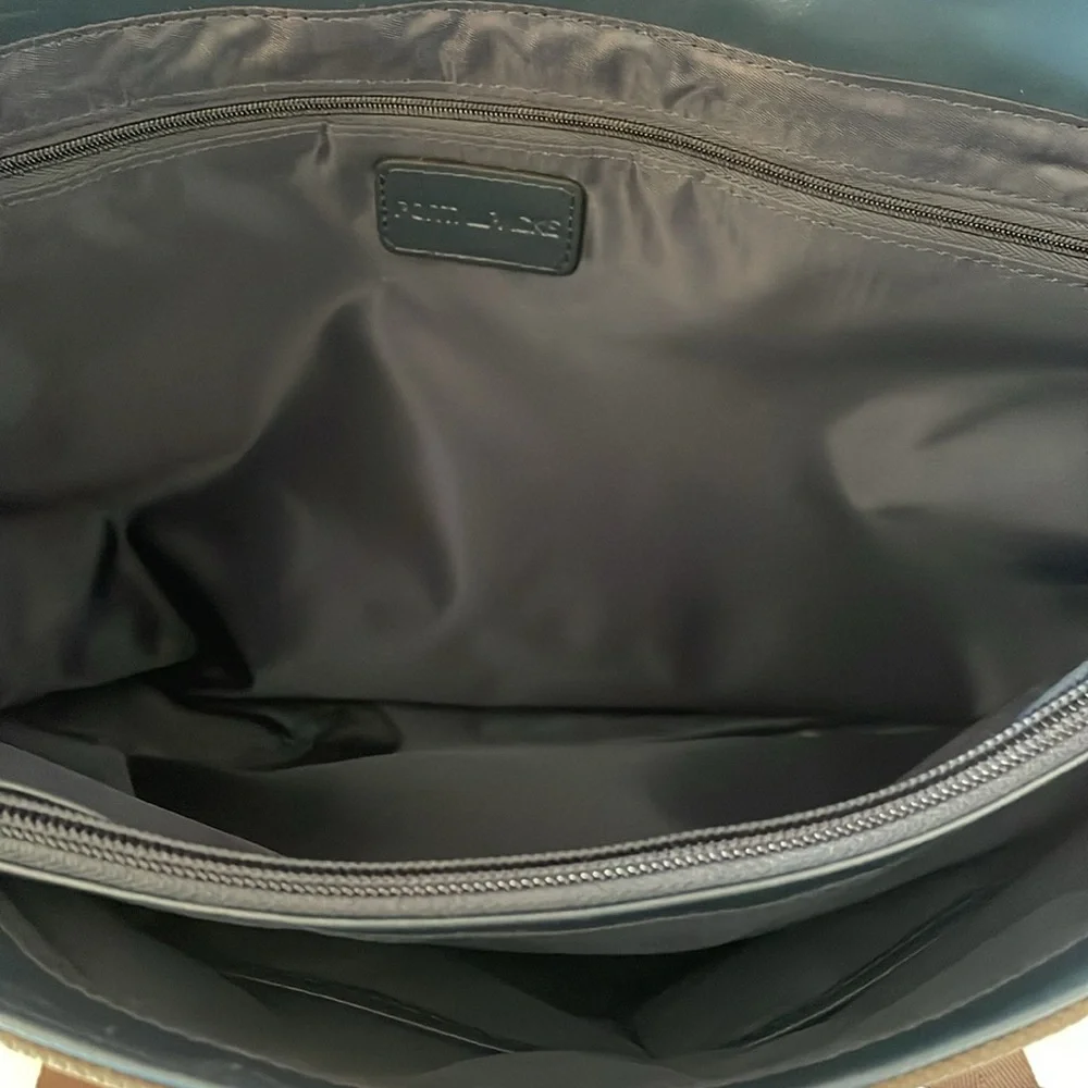 Portal packs messenger crossbody bag brown/grey
